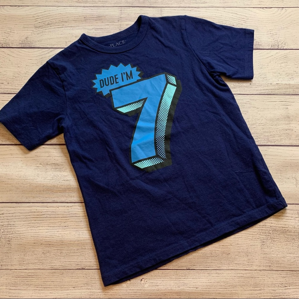 Boys 7th Birthday Tee Size 5/6